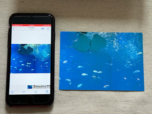 iPhoneの写真をフチなし全面印刷