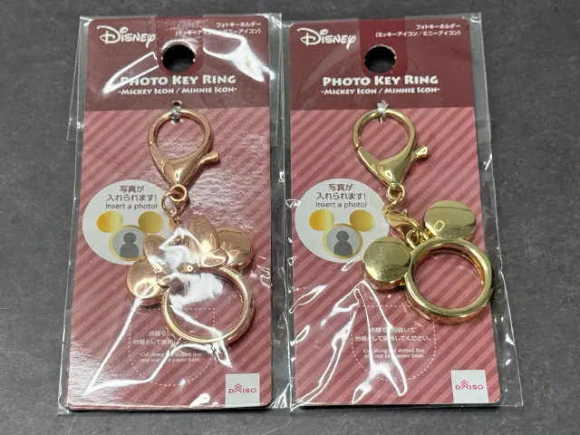 フォトキーホルダー（ミッキーアイコン/ミニーアイコン）