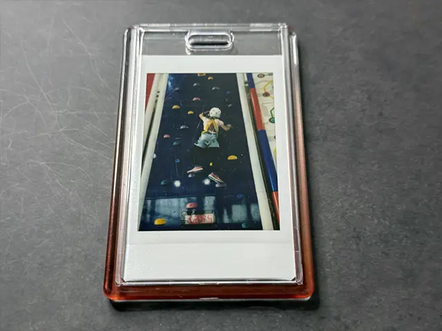 ダイソーのPhoto Key Ringチェキミニ用フォトキーホルダー